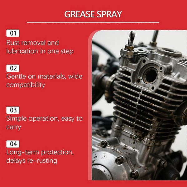 Rayhong Rustfjerner Spray Metalrens til Bilreservedele Polering Glans