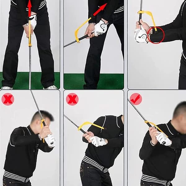 4 st Golf Träningshandleds Hjälpmedel, Golf Swing Alignment Tränare