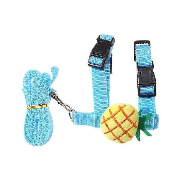 4 stycken justerbara kaninsele och koppel, kaninsele och koppel, sele och koppel för säker promenad, löpning och jogging, sele och koppel för kanin, katt och valp