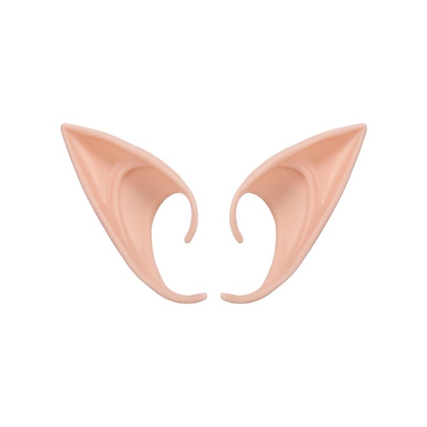 Beige 10 cm alveører til Halloween Cosplay 1 par Cosplay Fairy Pixie Elf Ears