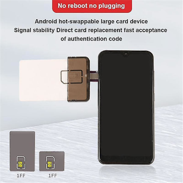 Adaptertestare kortöppnare Multi-kort enhet för Android Hot-swappable extern kortplats