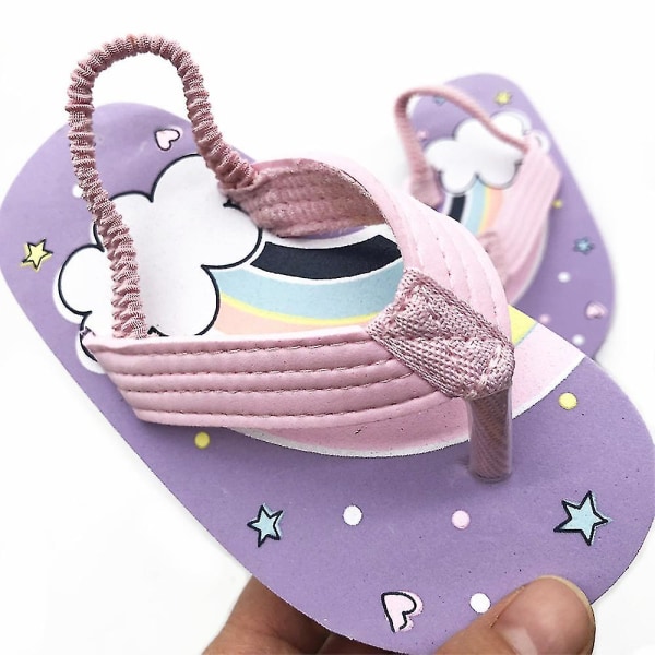Barnetøfler Flip-flops Sommer Casual sandaler for gutter og jenter Red 23