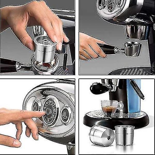 Gjenbrukbar Kaffe Kapsel, Rustfritt Stål Kapsel Italiensk Konsentrert Kaffe Filter Kompatibel Med Illy Kaffe Maskin For X9 X8 X7.1 Y5 Y3 Y1.1
