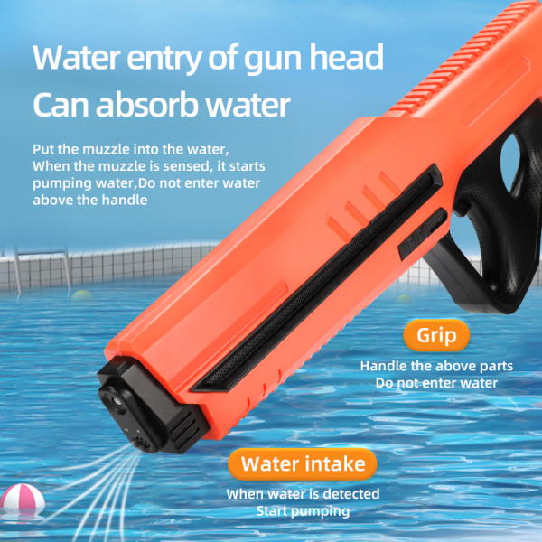 Sommerstrand utendørs svømmebasseng Kraftig elektrisk vannpistol blue