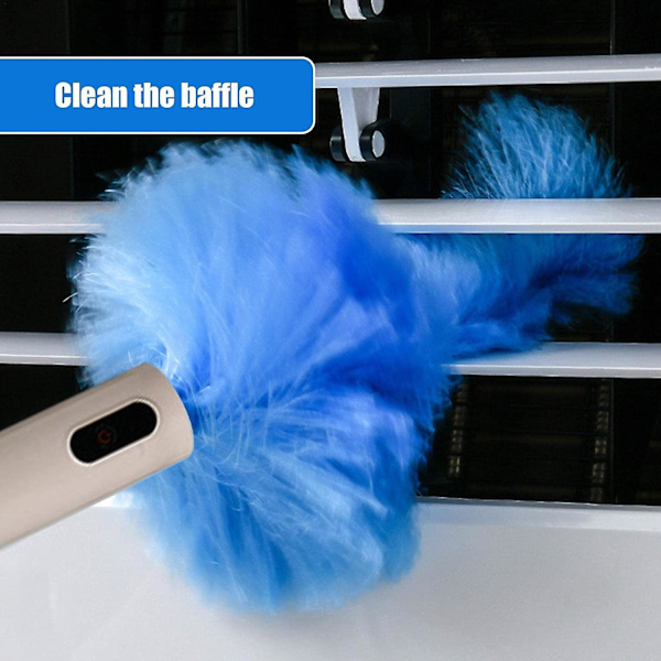 Spin Duster Elektrisk - Multifunktionell 360° Spin Elektrisk Dammvippa | Dammsugare Batteridriven Med Tryckknapp För Möbel, Takfläkt, Vägg