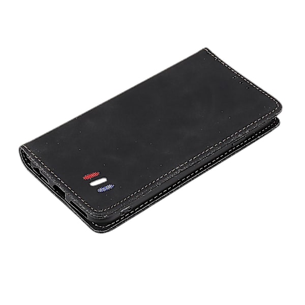 Xiaomi Mi 11i Etui Magnetisk Lukning Pung Bog Flip Folio Stativ Vis Læder Cover Stødsikkert - Sort