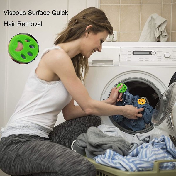 4-pack tvättmedel för att ta bort päls från tvättmaskiner och torktumlare