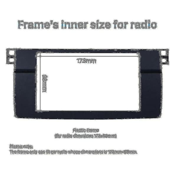 2x For 3-serie E46 1998-2005 2din Audio Panel Modifikasjon Panel Dvd Navigasjon Panel Ramme