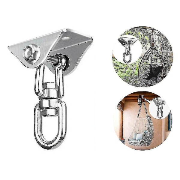360 Hängmatta Stol Hängande Takfäste Fjäder Snäpp Swivel Krokar Hårdvara Kit