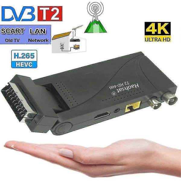 Dvb-t2hd-666 Scart Hd 265 Dvb-t2 Digital Tv Tuner Rusland Dvb-t2 H265 Hevc Hd Decoder Receiver Eu P