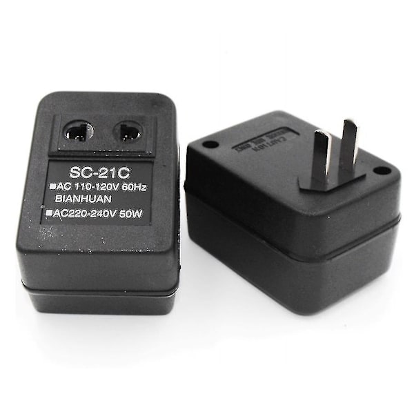 AC til 110V/110V til AC Strømspenningsomformer 20W Adapter Reisetransformator Regulator