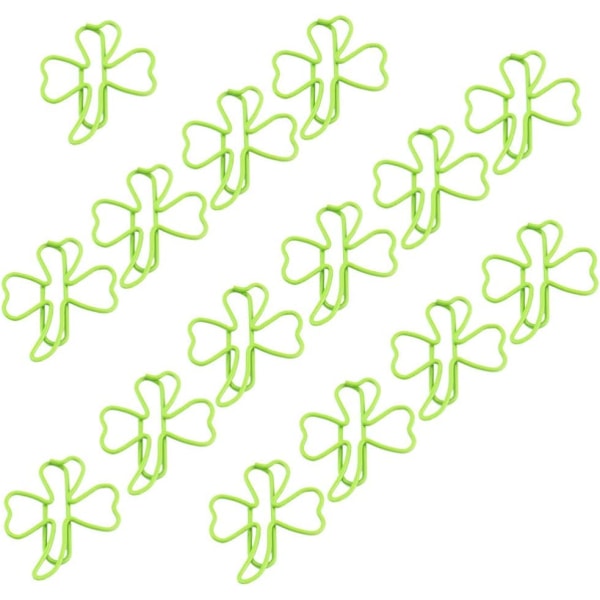 15 Shamrock Shamrock paperclip pack for the home office