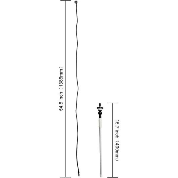Herdio Marine Radio Antenni Vedenpitävä Am Fm Antenni Ip66 Auton Vastaanotin Joustava Kumi Ankka Antenni Autolle Kuorma-autolle Veneelle Pakettiautolle Matkailuautolle Huviveneelle Valkoinen