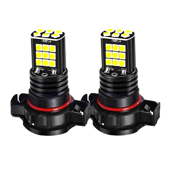 Kompatibel med 2 stk. tågelygter Psx24w H16 Pwy24w Psy24w S19w LED-pærer 3030 24smd