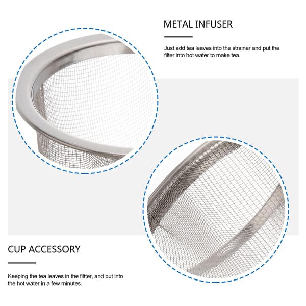 8 st rostfritt stål te-filter metallinfuser robust te-str