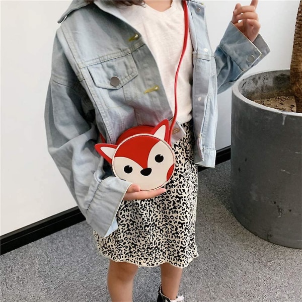 Söta tecknade småbarns miniväskor Casual Messenger Bag Handväskor för tonåringar Små flickor Present Fox