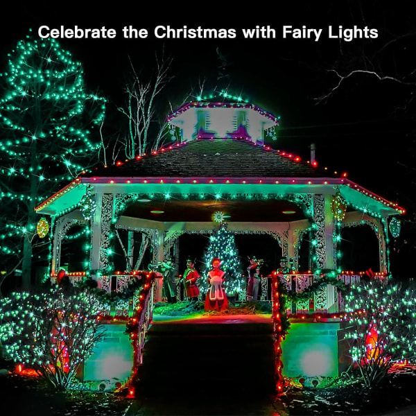 St Patricks Day Lights, 33ft 100 Led String Lights med fjärrkontroll, Green Fairy