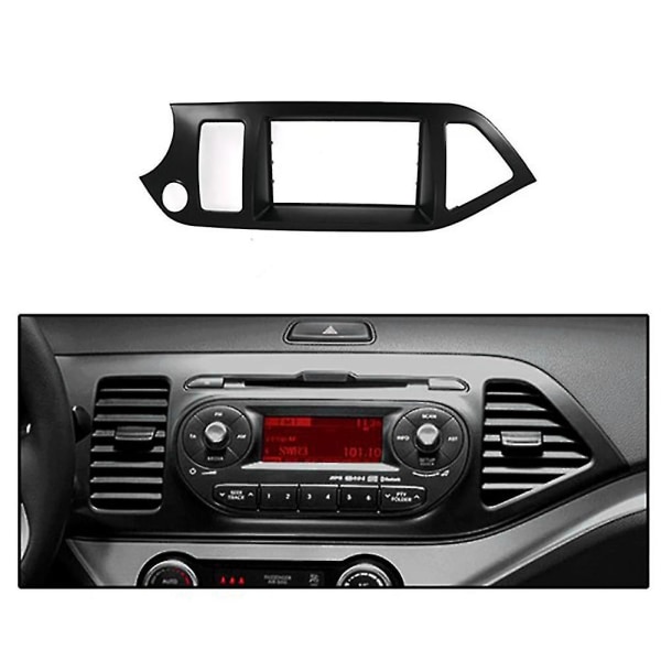 2din Car Radio Fascia For Picanto / Morning Stereo Dash Kit Fit Installasjon Trim Facia Face Plate