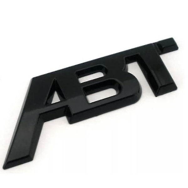 Blank sort Abt Tuning klistermærke bagagerumsemblem bagagerumsklap