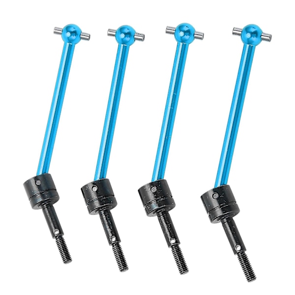 4 st Rc Metall Universal Cvd Drivaxel Set För Tamiya Tt02b 1/10 Rc Bil Uppgradering Delar Blå