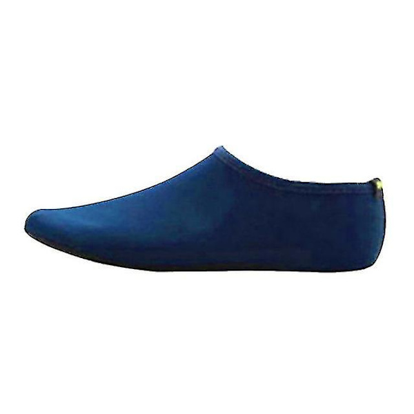 Unisex vannsko svømming dykking sokker sommer aqua strand sandal flat sko sjøkanten sklisikker sneaker sokker tøffel Navy Blue 32-33 S