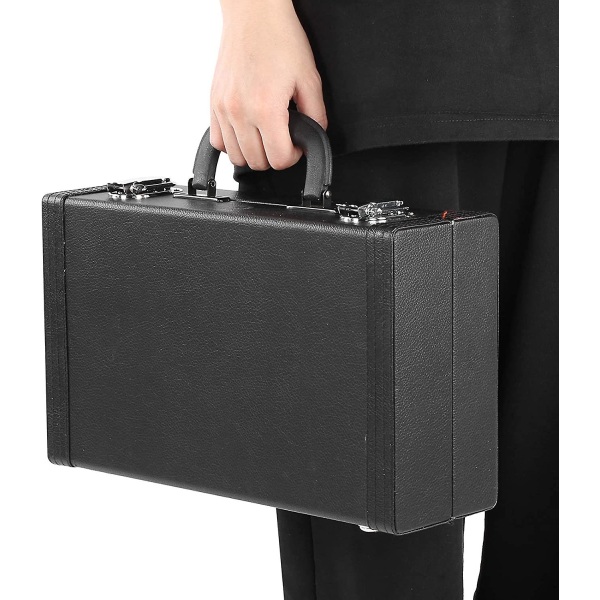Klarinet Etui Vandtæt Stødsikker Kunstlæder Klarinet Gig Bag med behageligt håndgreb (Sort) Performance Tilbehør