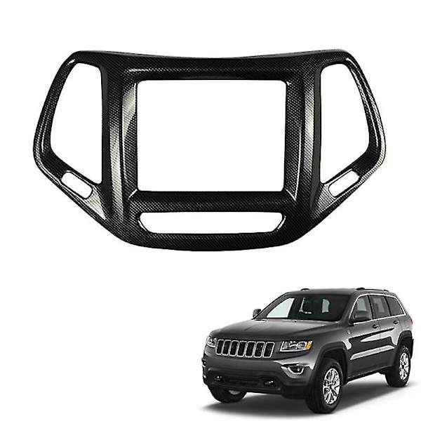Deksel for bil dashbordkonsoll GPS-navigasjon, dekselpanel for 2014-2016 karbonfiber