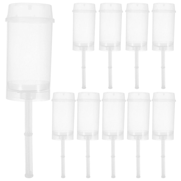 50 Pcs Clear Container Lid Push Stand Plastic Cake Pops Plas