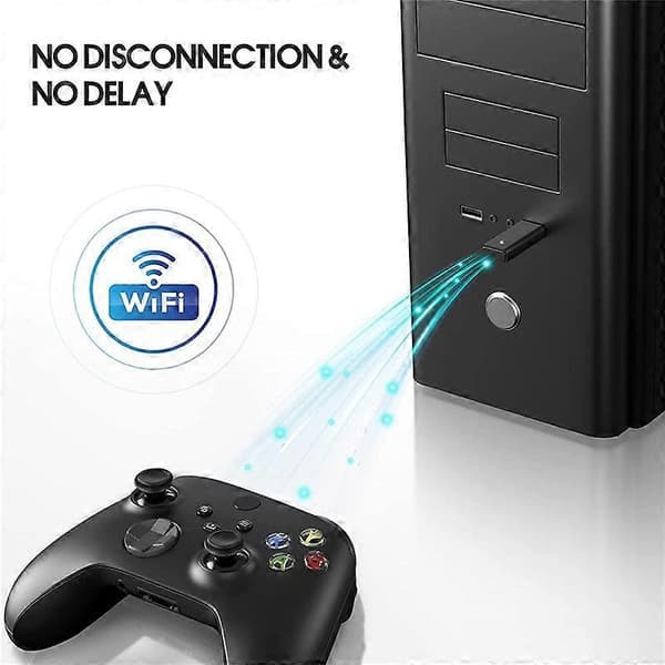 Trådløs spiladapter til én controller til Windows 7/8/8.1/10/11 spiltilbehør