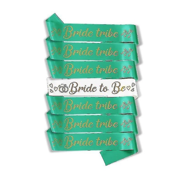 Ny Designbride To Be Og Team Bride Bridesmaid Bride Tribe Sash Set Hønsefest