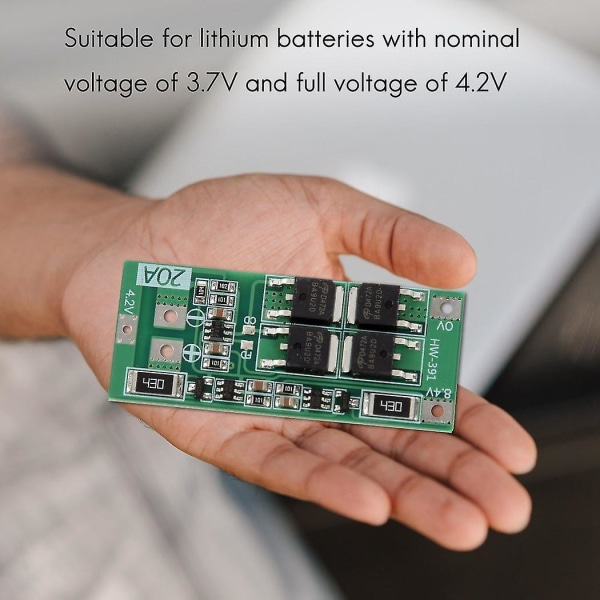 2s 20a 8.4v Li-ion Litiumbatteri 18650 Lader Pcb Bms Beskyttelseskort