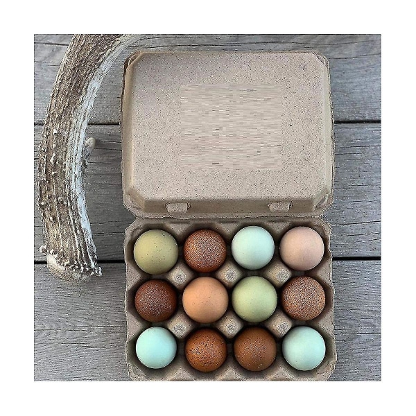30 kpl Vintage tyhjät munalaatikot - Klassinen 3x4 tyyli, johon mahtuu 12 munaa, tukeva muotoilu, valmistettu kierrätetystä