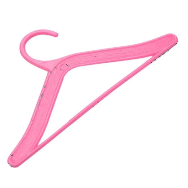 20 stk rosa kleshengere for Barbies dukkeklær tilbehør i plast