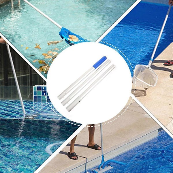 Fiskkorgsstång Pool Fiske Spö Metall Poolborste Skimmer för Pool Poolskimmer Poolrengöringsstång B