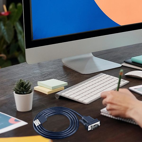 Usb til seriel adapter, Usb til Rs-232 han (9-benet) Db9 serielkabel til Windows