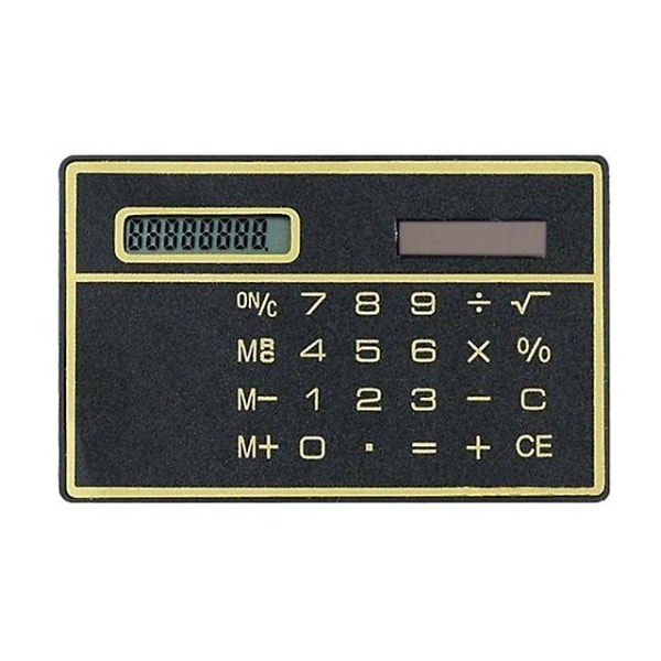 Solar 8-siffer kalkulator Slim Solar Kalkulator Med berøringsskjerm Kredittkort Design Mini Størrelse Bærbar Slank datamaskin - Kalkulatorer