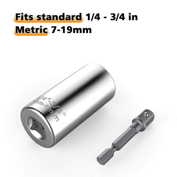 Professionell Universalhylsa 7mm-19mm, silver