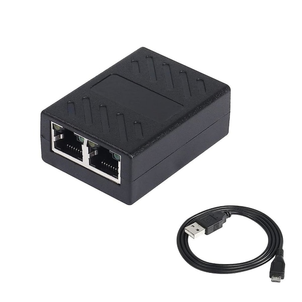 Ethernet-jakaja, RJ45-jakaja, 1 naar 2-tie-liitinsovitin