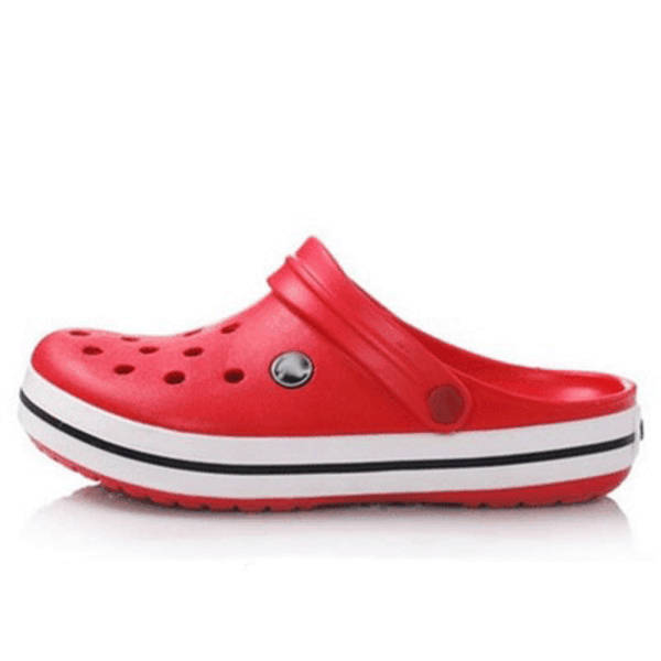 Tykke såle strandsko sandaler sklisikre hullsko for menn og kvinner big red 41
