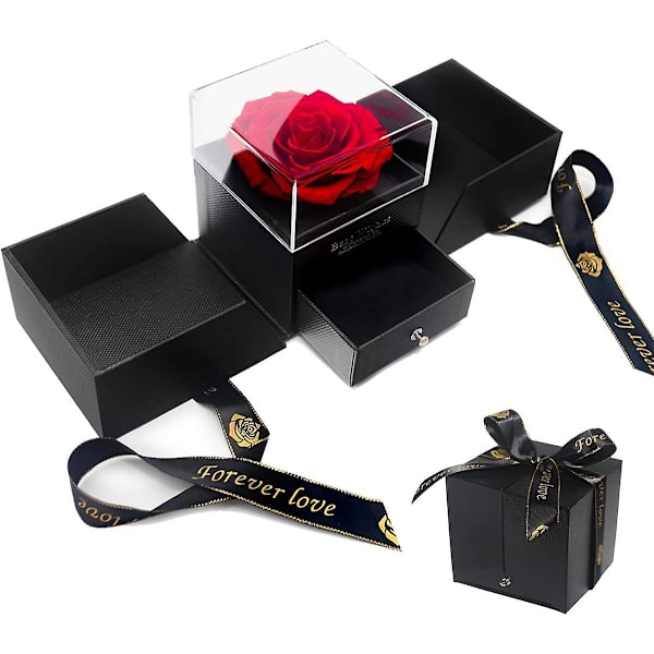 Konserverad Ros Gåva Box, Ros Blomma Gåvor Box