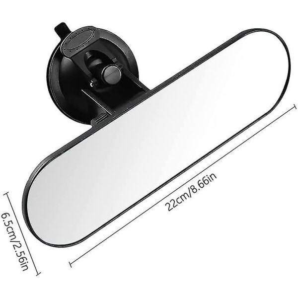 Inre backspegel för bil, sugkopp inre backspegel, universell backspegel för bil, 360 panoramisk justerbar bländfri backspegel för bil