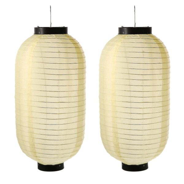 2pcs Japanese Style Hanging Lanterns Decorative Waterproof L