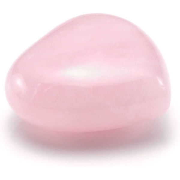 Rosenkvarts Healing Kristaller Hjärtsten Tumblad Polerad Puff Kvartskristall Present