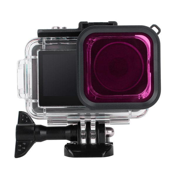 Oa3-fs520 kameralinse dykkerfilter for Dji Osmo Action 3 kamera herdet glassfilter for undervannsfotografering Magenta