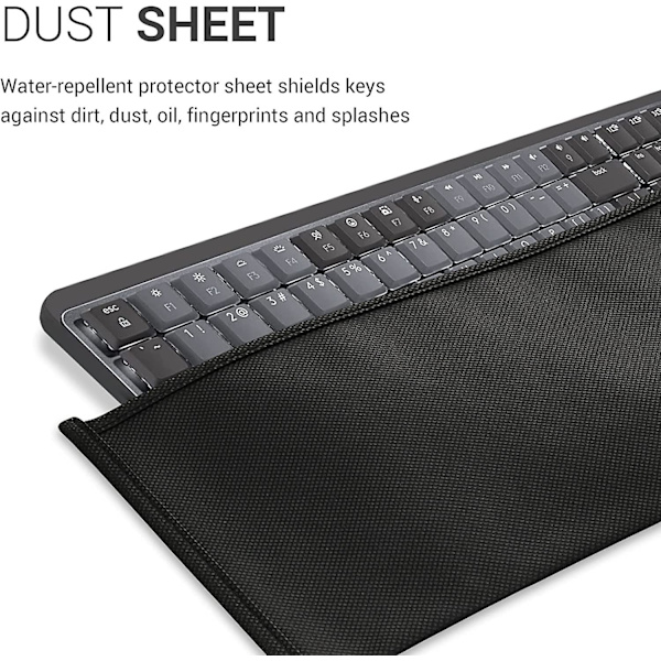 Dammskydd Kompatibelt med Logitech MX Mechanical Wireless - Dator Tangentbordsskydd Tygfodral - Svart