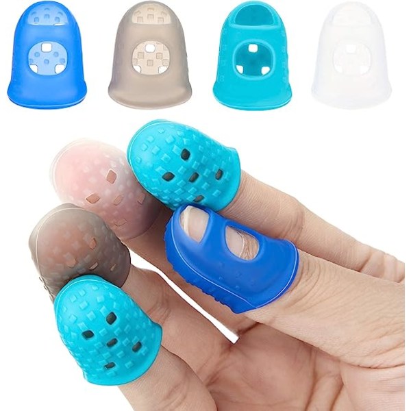 24 delar gummifingrar tipsskydd med 3 storlekar (S/M/L) fingerskydd