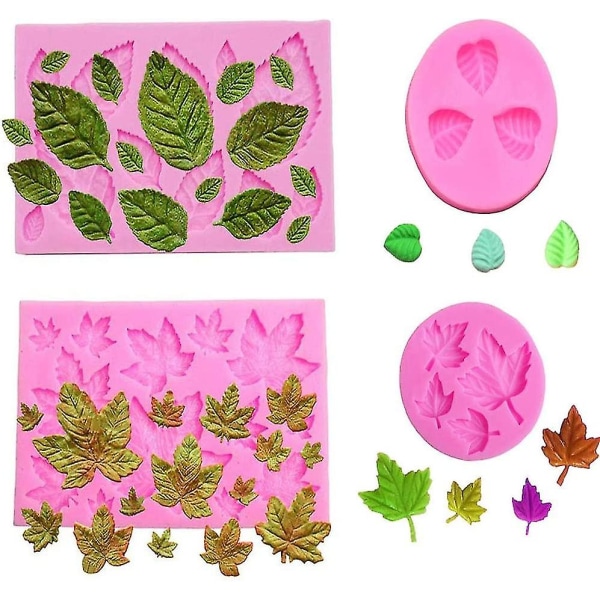 Stk Blader Silikonform, Maple Leaves Leaf Silikonformer,