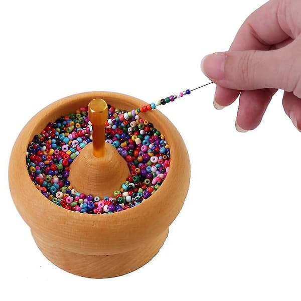 Diy Making Bead Spinner Holder Gem Workshop Wooden Crafting