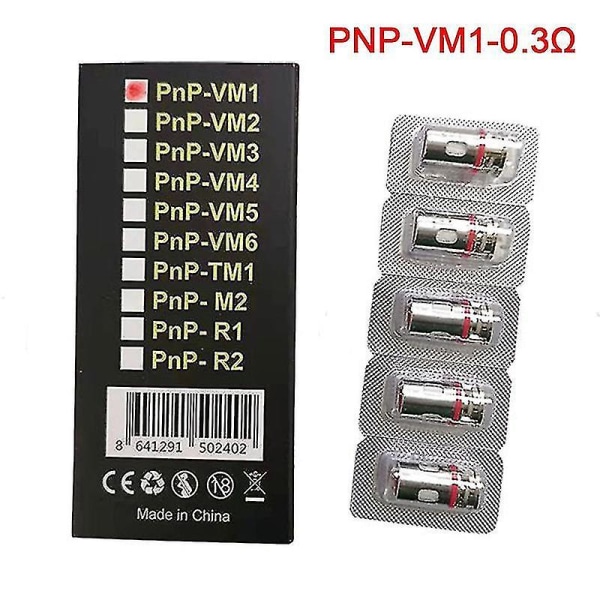 5pcs/box Voopoo Pnp Coil Vm1/vm3/vm5/r1/m2atomization Replacement Core