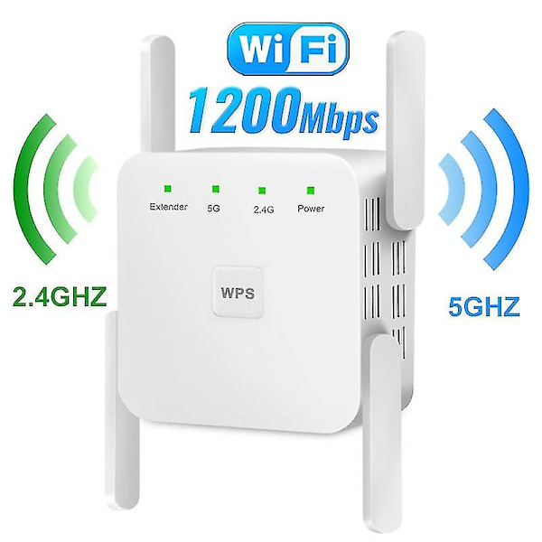 1200mbps langaton Wifi-vahvistin Repetidor Repeater White US plug